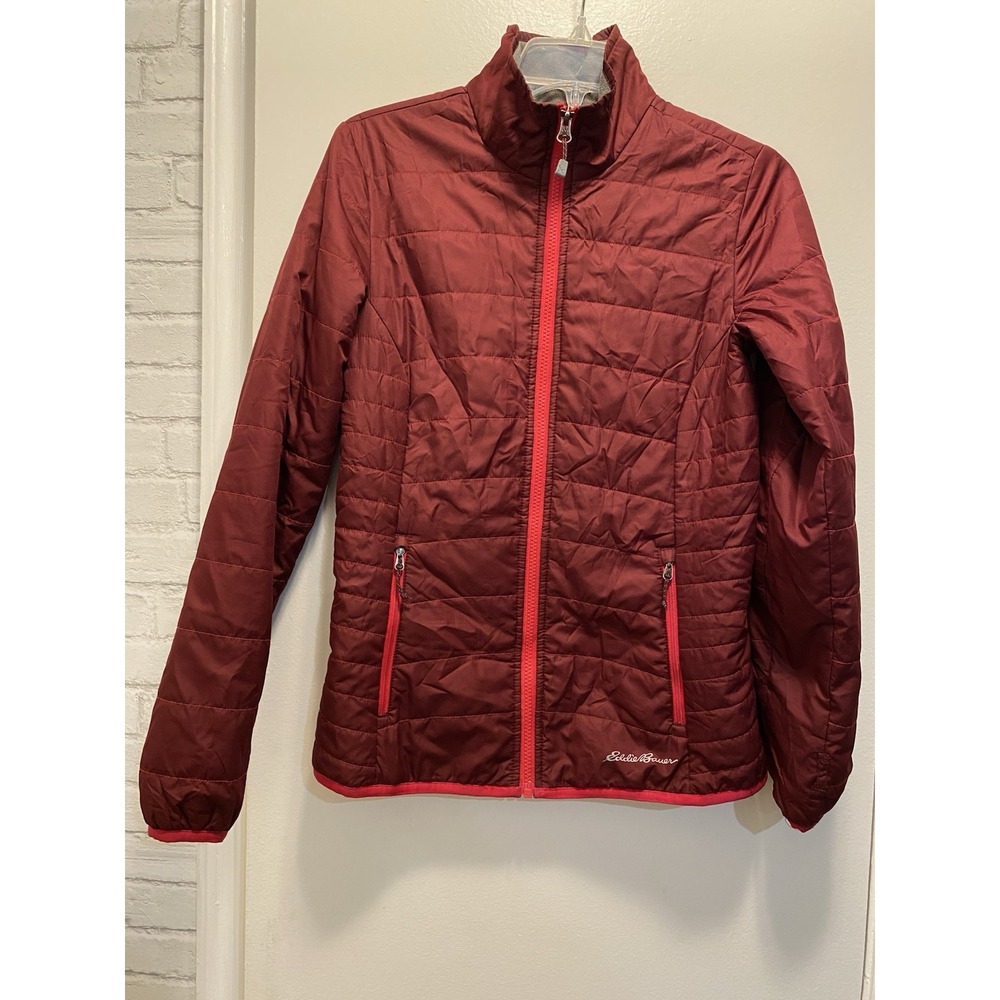 Eddie Bauer Women's Quilted Jacket XS Burgundy Lightweight